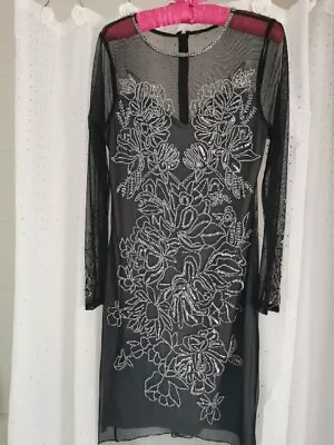 Beaded Sequin Dress Size 12 Miss Selfridge Size 12 • $49.73