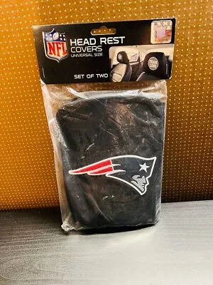 NFL New England Patriots Set Of 2 Embroidered Head Rest Covers WH • $25