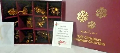 Set Of 12 + 1 Danbury Mint 2009 Gold Christmas Ornaments With Box • $79.95