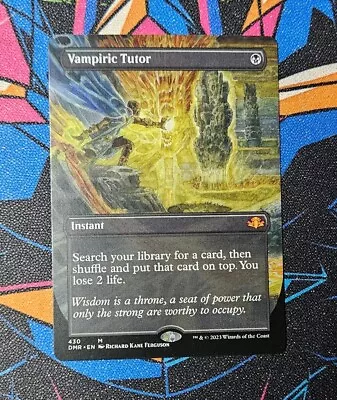 Vampiric Tutor NM Borderless MTG Dominaria Remastered DMR Unplayed Magic • $35.99