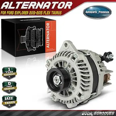 Alternator For Ford Explorer 2013-2015 Flex Taurus Lincoln MKS V6 3.5L 200 A CW • $193.99