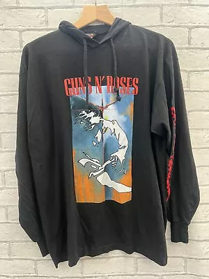 Brockum Worldwide Vintage 90s Guns N’ Roses Long-Sleeve Hoodie Mens Xl • £89.99