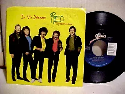 REO Speedwagon - In My Dreams 45 RPM Record Epic  Records Picture Sleeve EX • $25