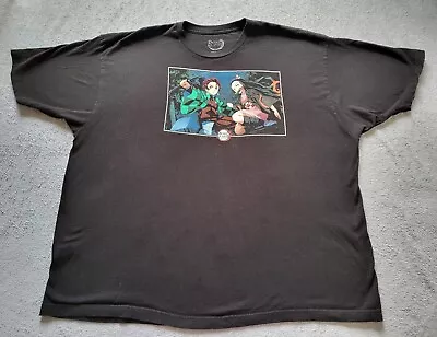 Demon Slayer Mugen Anime Animated Graphic T-Shirt 3XL Black Short Sleeve • $12.99