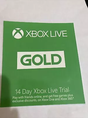 Xbox Live 14 Day Trial • $8.99