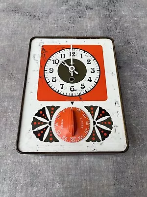 70s Smiths Timecal Kitchen Clock & Timer. Free UK Mainland Postage. • £75
