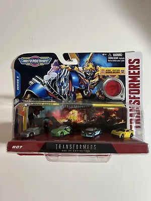 Micro Machines Transformers Age Of Extinction S2 Set 7 Bumblebee Mini Cars NEW • $16