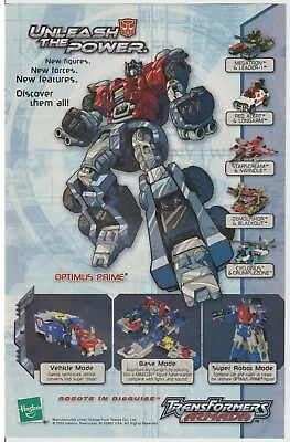 Tranformers Armada Toys - Optimus Prime Etc. Vintage Print Ad Advertisement 2002 • $9.99