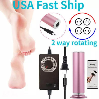 2 Way Electric Pedicure Foot File Drill Machine Heels Dead Skin Callus Remover • $19.99