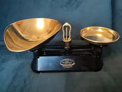 £24.50 • Buy F.j. Thornton & Co  The Viking  Black Cast Iron Scales Brass Made In England