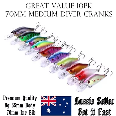 Freshwater Fishing Lures Yellowbelly Redfin Murray Cod Bass Bream Flathead Lures • $14.95