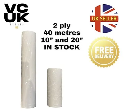 White Couch Roll 10  20  X 40m Salon Beauty Massage Clinical Bed Table Recycled • £6.29