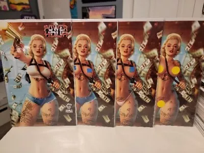 POWER HOUR #1 Marilyn Monroe Gangster  Cosplay Hot Exclusive 4 Comic Book Set! • $225