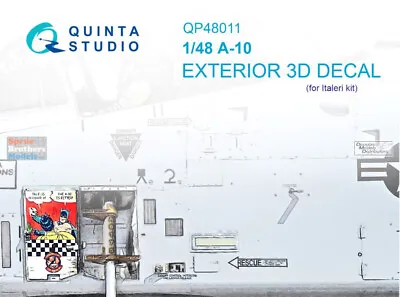 QTSQP48011 1:48 Quinta Studio 3D Decal - A-10 Thunderbolt II Exterior Details • $16.54
