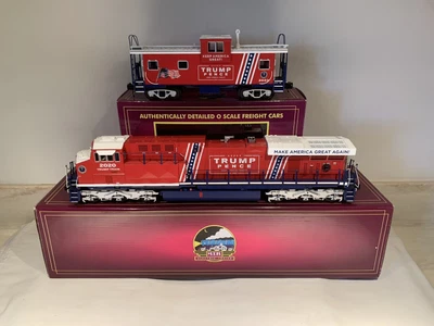 $799.99 • Buy Mth Premier Donald Trump Es44ac Diesel Engine & Caboose Ps3! 20-21504-1 O Scale