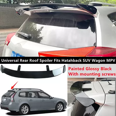 Universal Gloss Black Rear Roof Spoiler Top Wing Lip Fit For Saab 9-3X 2010-2011 • $84.40