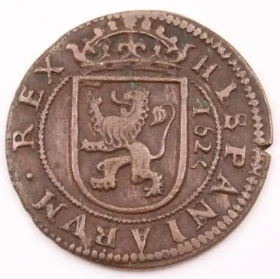 Spain 8 Maravedis Copper Coin Felipe IV 1625 • $51.51