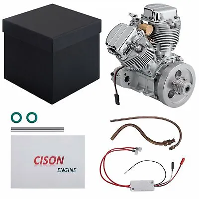 $849 • Buy CISON FG-VT9 9cc V-twin V2 Engine Four-stroke Air-cooled Motorcycle RC Gasoline 