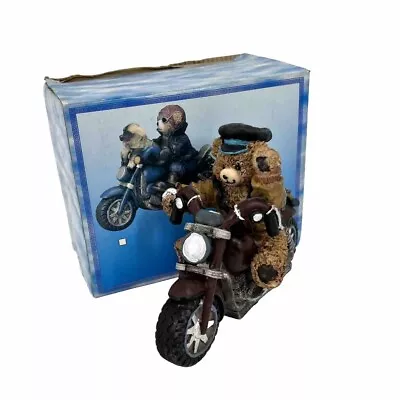 Vintage Bear On Motorcycle Biker Figurine Jenkins Enterprises Harley • $16.95