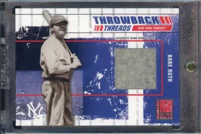 2003 Donruss Elite Throwback Threads Babe Ruth Game Worn Jersey /100 #TT-76 • $1199.99