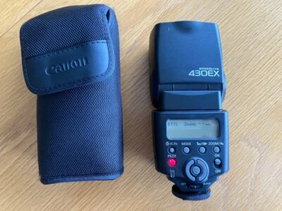 £55 • Buy Canon Speedlite 430EX With Case And Manual