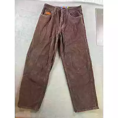 Empyre Pants Adult 28 Brown Corduroy Straight Relaxed Fit Skateboarding Mens • $20