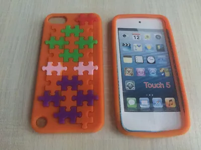 ORANGE Jigsaw Puzzle Silicone Soft Phone Case Cover Skin For IPOD Touch 5th Gen • $5.99