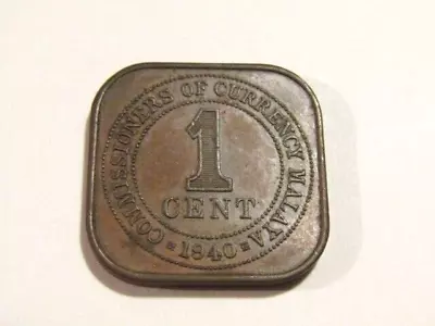 Malaya 1940 1 Cent Coin • $4.99