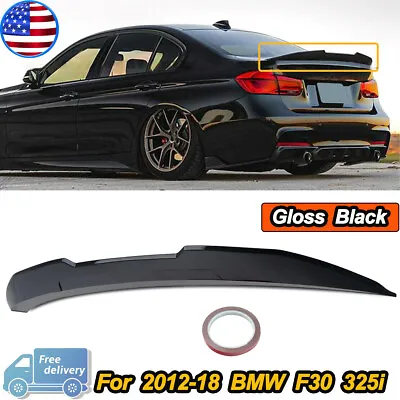 Gloss Black PSM Style Rear Trunk Spoiler Wing Lip For 12-18 BMW F30 3 Series M3 • $66.86