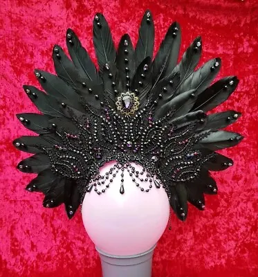 £100 • Buy Gothic Handmade Fantasy Headdress Gothic Crown Darkqueen