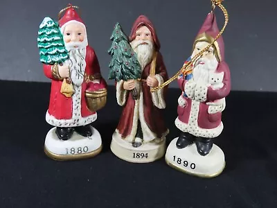 3 VTG Memories Of Santa Collection Christmas Repro Inc Figurines 1984 Lot  B9806 • $9.05