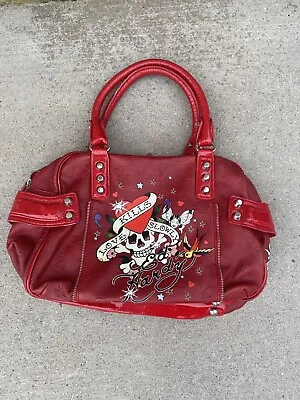 Ed Hardy Purse Bag Y2K Love Kills Slowly Red 2000s Handbag • $99.99