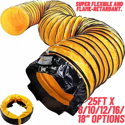 25ft Flexible PVC Duct Hose F/ Exhaust Blower Fan Confined Space Air Ventilation • $149.95