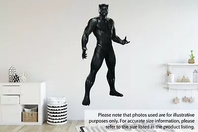 Black Panther Marvel Avengers 3d Wall Sticker Removable Children Bedroom Vinyl • £3