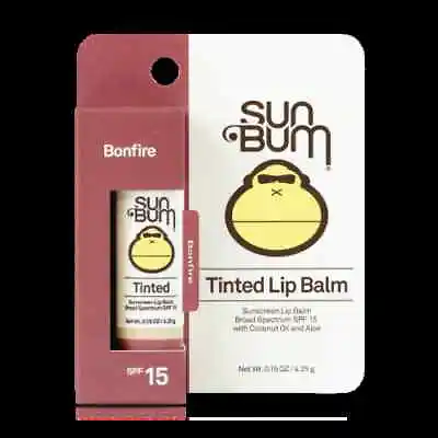 Sun Bum SPF 15 Tinted Lip Balm Bonfire 0.15 Oz 4.25 G. Lip Balm • $8.25