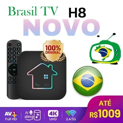 2024 BTV BOX 8 H.V 8 H8 Brazil Box 4K HDR Android 11 2GB+16GB Wi-Fi 2.4G+5G BT5 • $205