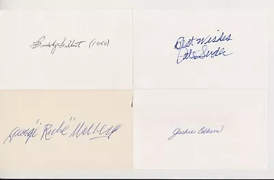 25 Autographed Vintage 3  X 5  Baseball Index Cards - George  Rube  Walberg • $25