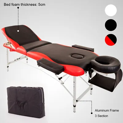 Mobile Portable Folding Massage Table Beauty Salon SPA Bed Tattoo Couch Bed SY • £99.99