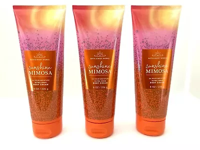 X3 Bath & Body Works Sunshine Mimosa 24 Hour Moisture Ultra Shea Body Cream • $44.99