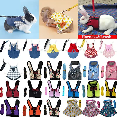 £5.76 • Buy Rabbit Guinea Pig Rat Ferret Trixie Harness & Lead Breathable Soft Pet Leash Set