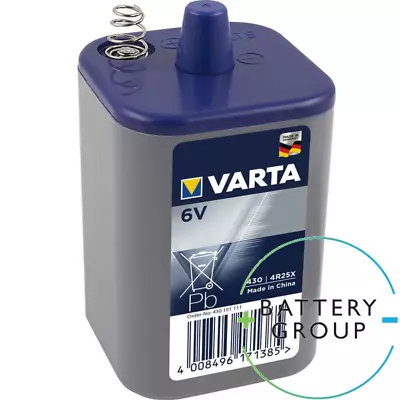 Varta 1xLong Lasting 6V 4R25X 430 Zinc Chloride Battery 4R25 PJ996 908S 4R25RZ/B • £7.99