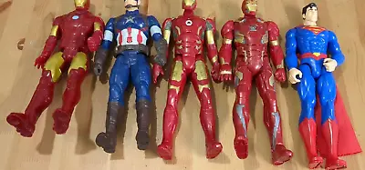 Marvel Figures Job Lot  Super Man Iron Man • £15