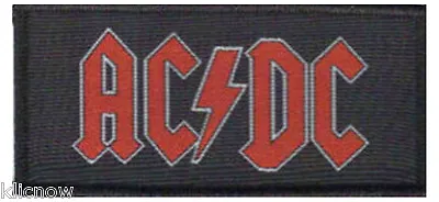 £2.99 • Buy AC/DC - Black/Red Logo Patch 10CM X 5CM
