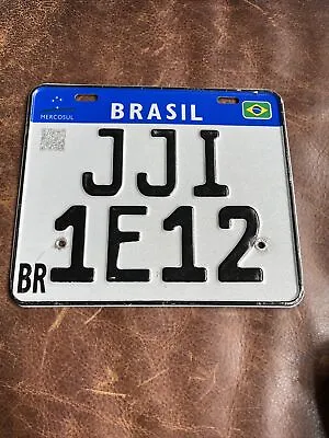 Brazil Motorcycle License Plate 🇧🇷 🏍️ MERCOSUL TAG Brasil Brazilian Mercosur • $95.75