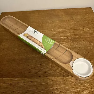 Core Bamboo BB256 French Bread Board With Dipping Bowl New • $24