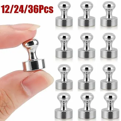 Small Strong Fridge Magnets Magnetic Memo Push Pins For White Boards • $8.28