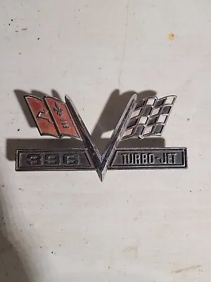 Original 1965-68 Corvette 396 Turbo-Jet Fender Emblem - Vintage GM • $13.50