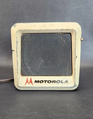 Vintage Motorola Metal Speaker 2-Way FM Mobile Squad Car Police Radio • $24.99