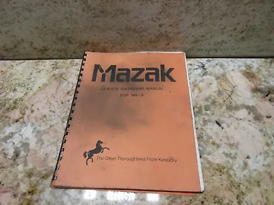 Mazak V-10 Service Engineers Manual Mr-s Mazak V-10 Cnc Vertical Mill  • $59.99