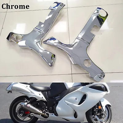 Left & Right Chrome ABS Frame Covers For Suzuki Hayabusa GSX1300R 1997-2017 1998 • $97.98